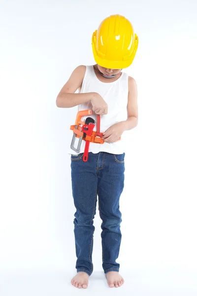 Little handyman — Stock Photo, Image