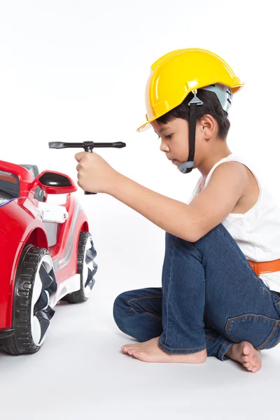 Little handyman — Stock Photo, Image