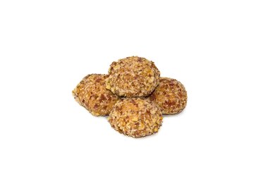 beyaz zemin üzerine pişmiş ürünler