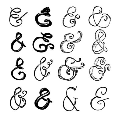 dokulu mürekkep ve işaretleri