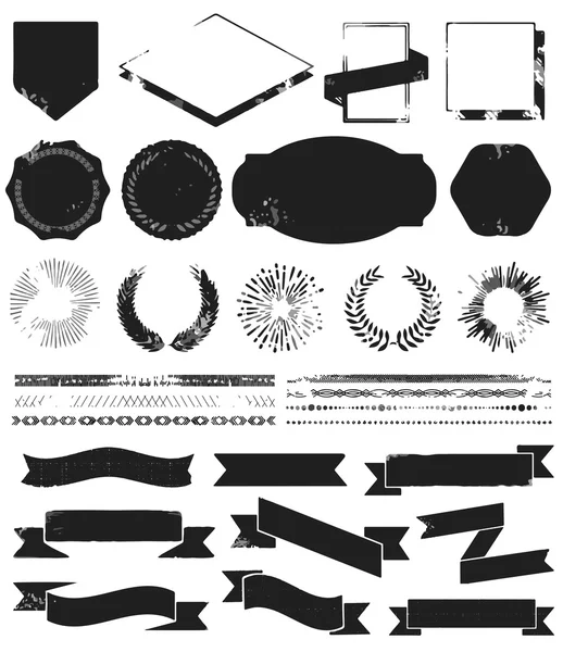 Set of vintage styled design — Stock Vector