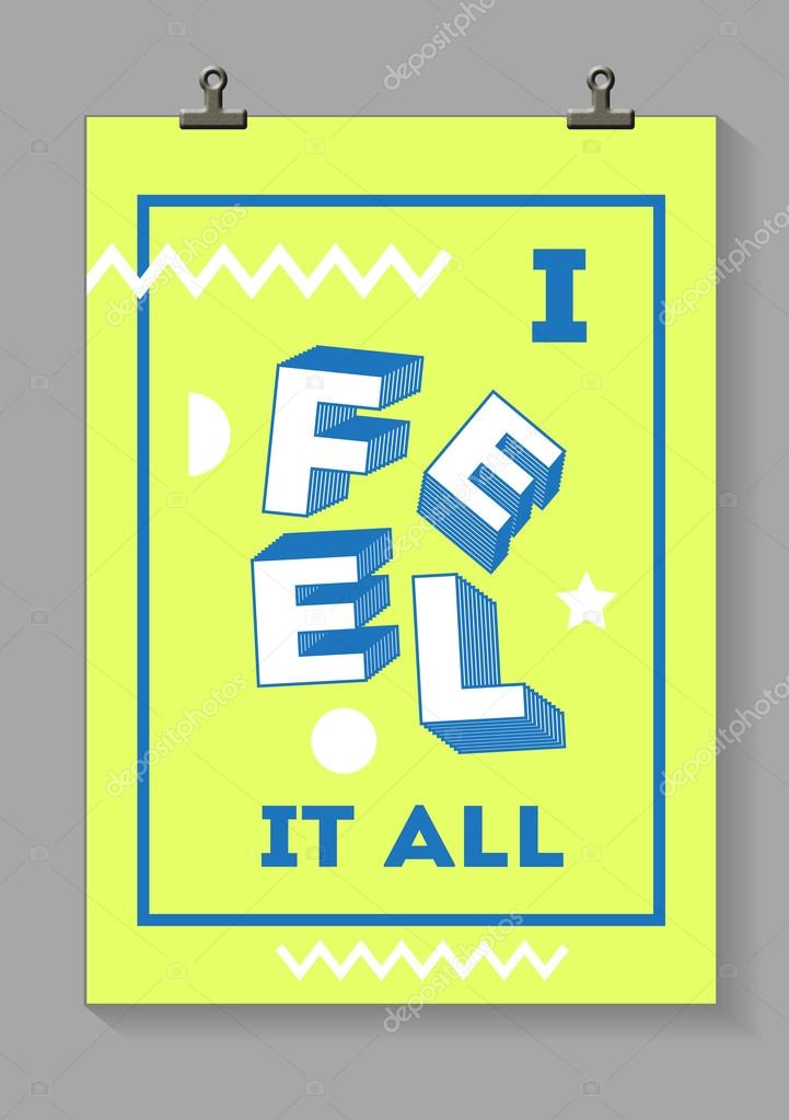 Hand drawn lettering. Quote 