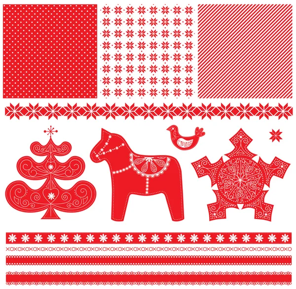 Decoración de Navidad escandinava Ilustración de stock