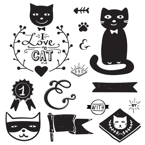 Kedi logosu vektörler ve grafikleri Depositphotos®