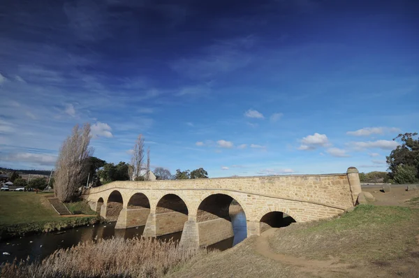 Richmond bridge på vintern i Tasmanien Australien — Stockfoto