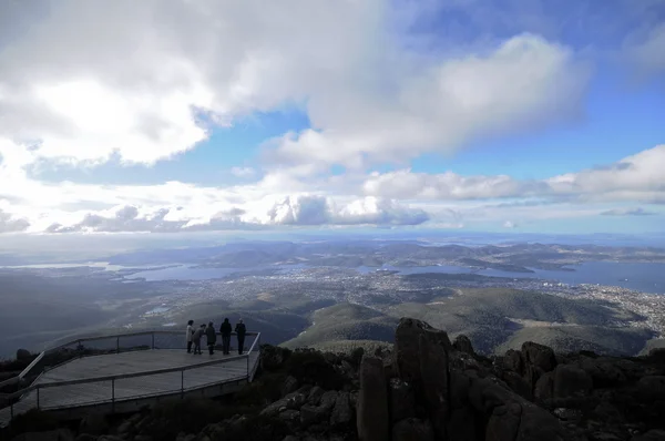 在霍巴特塔斯马尼亚澳大利亚 Mt.Wellington 峰值 — 图库照片