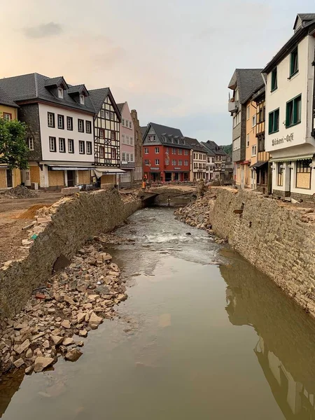 Bad Munstereifel Niemcy Lipca 2021 Tydzień Wielkiej Powodzi Silne Deszcze — Zdjęcie stockowe