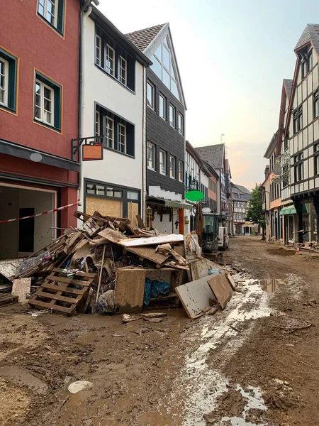Bad Munstereifel Alemanha Jul 2021A Semana Após Uma Grande Inundação Imagens De Bancos De Imagens Sem Royalties