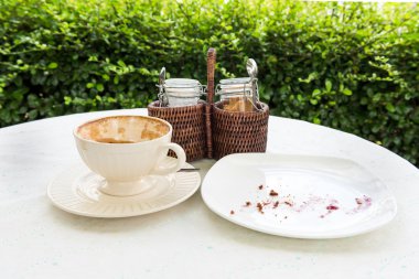 Detayları boş Kahve kupaları.