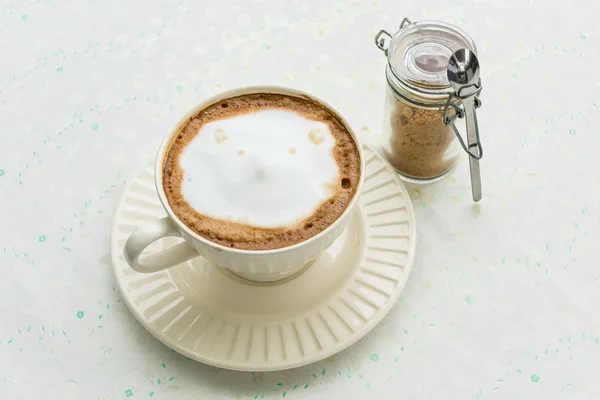 Kaffe med socker brown — Stockfoto