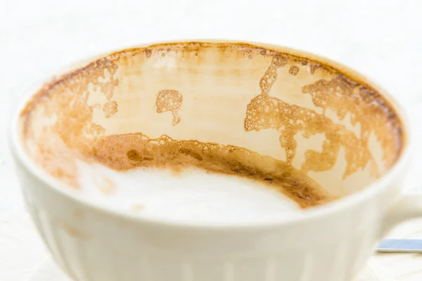 Detaljer för tomma kaffekoppar. — Stockfoto