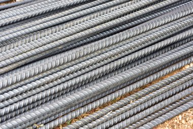 Çelik çubuklar ya da inşaat işi için kullanılan barlar