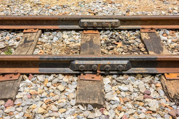 Detail shot of a railroad track — Stock Photo, Image