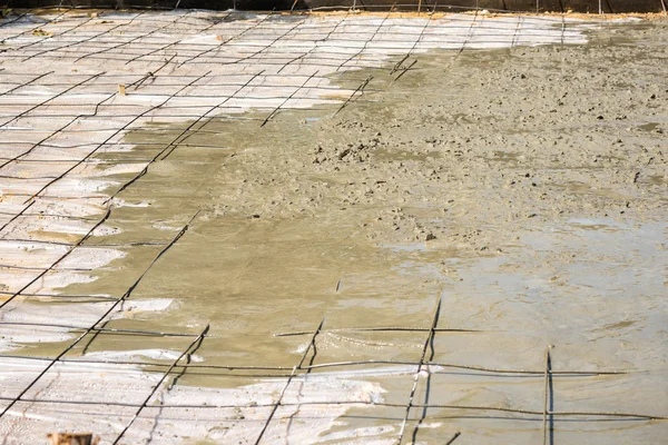 Tynkarz cementu betonu podłogi w domu — Zdjęcie stockowe