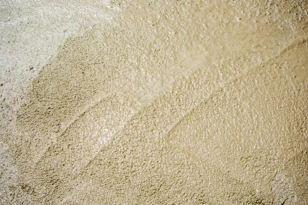 Plasterer concrete cement floor in the home — Stock Photo, Image