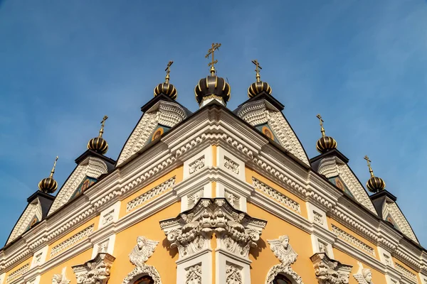 Capilla San Nicolás Terraplén Del Volga Rybinsk Día Soleado Capilla —  Fotos de Stock