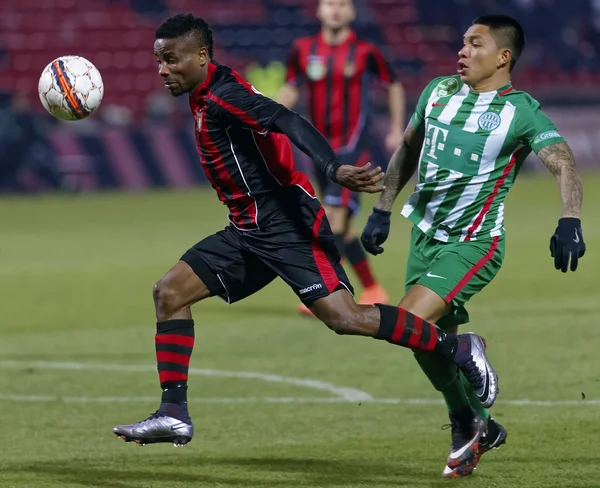 Budapeşte - Ferencvaros OTP Bank League futbol maçı — Stok fotoğraf