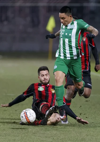 Boedapest Honved - Ferencvaros OTP Bank League voetbalwedstrijd — Stockfoto