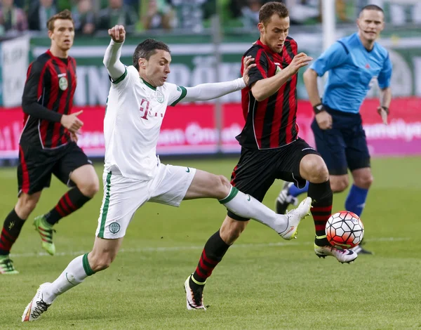 Ferencvaros - Budapest Honved OTP Bank League football match — Stock Photo, Image