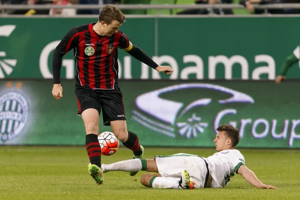 Ferencvaros - Budapest Honved OTP Bank League football match — Stock Photo, Image