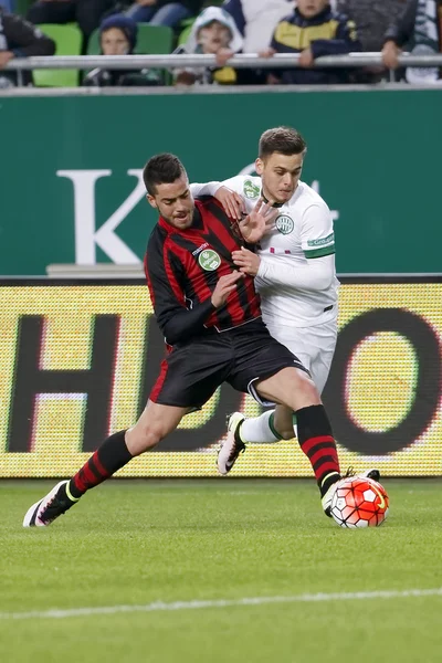 Venetiaanse - Budapest Honvéd Otp Bank League-voetbalwedstrijd — Stockfoto