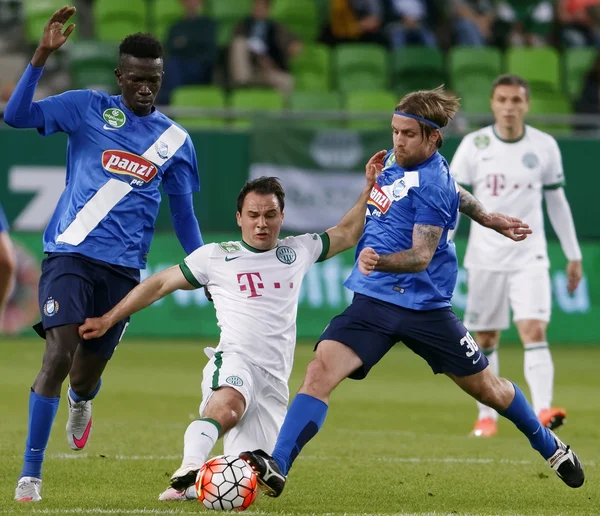 Ferencvaros - MTK Budapest OTP Bank League football match — Stock Photo, Image