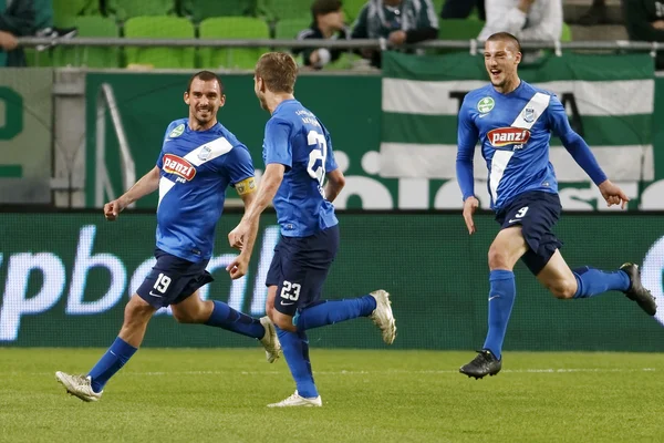 Ferencvaros - Mtk Budapeszt Otp Bank liga mecz piłki nożnej — Zdjęcie stockowe