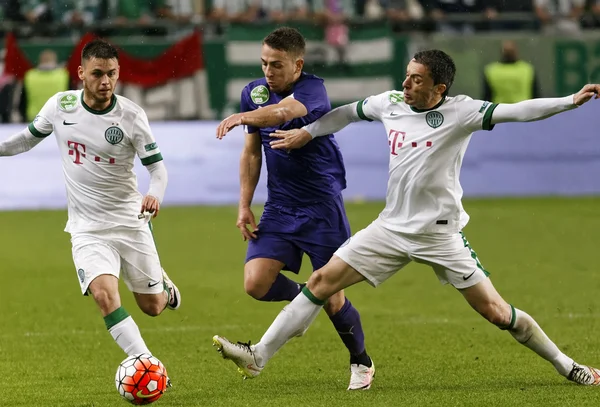 Ferencvaros - Ujpest OTP Bank League football match — Stock Photo, Image