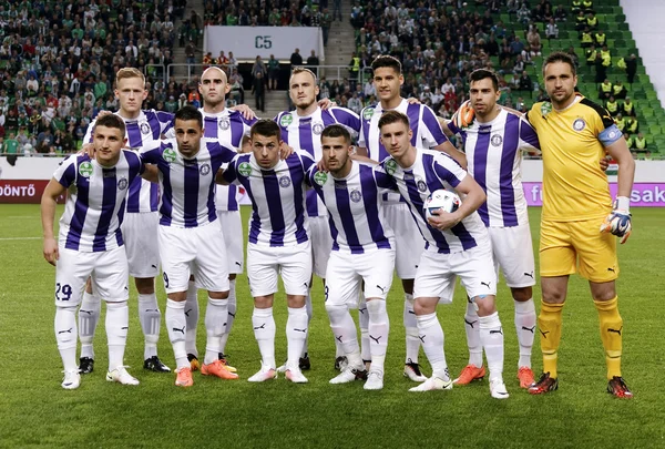 Hungarian Cup Final football match between Ujpest FC and Ferencvarosi TC — Stock Photo, Image