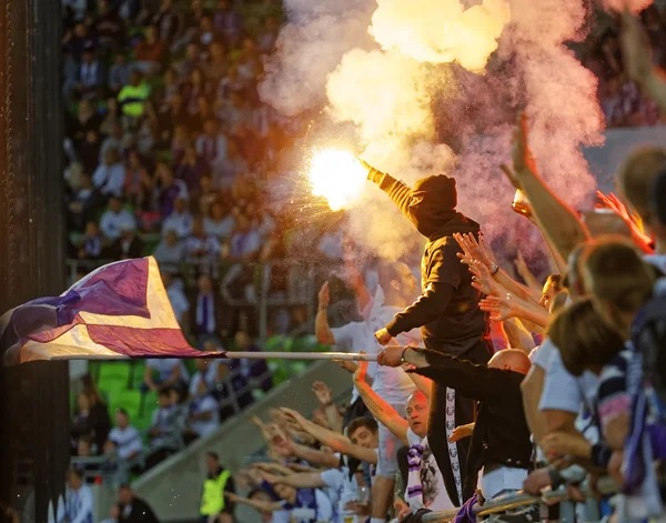 Hungarian Cup Final football match between Ujpest FC and Ferencvarosi TC — Stok fotoğraf