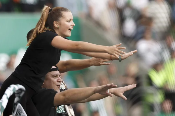 Ferencvaros vs Nyíregyháza otp bank league fotboll matchar — Zdjęcie stockowe