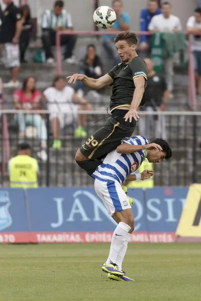 MTK vs. Ferencvaros OTP Banco Liga jogo de futebol — Fotografia de Stock