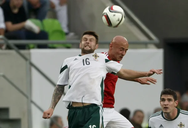 Hungary vs. Northern Ireland UEFA Euro 2016 qualifier football m — Stock Photo, Image