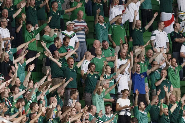 Hungria vs. Irlanda do Norte UEFA Euro 2016 qualificador de futebol m — Fotografia de Stock