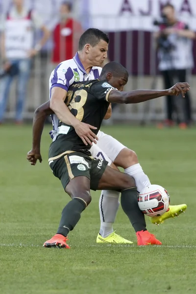 Ujpest vs. Ferencvaros OTP Bank League football match — Stock Photo, Image