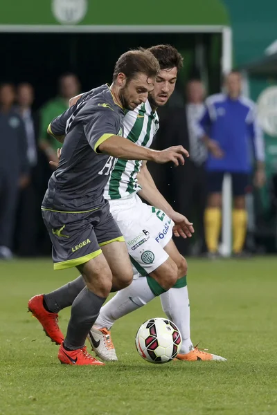 Ferencvaros vs. Haladas OTP Bank League football match — Stock Photo, Image