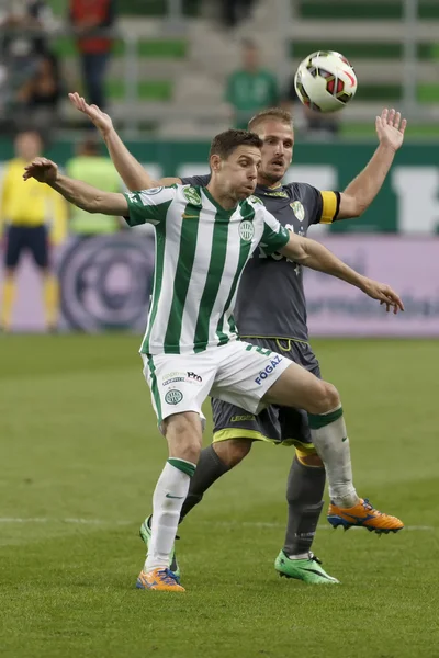 Ferencvaros vs. fotbalové ligy banka otp haladas zápas — Stock fotografie