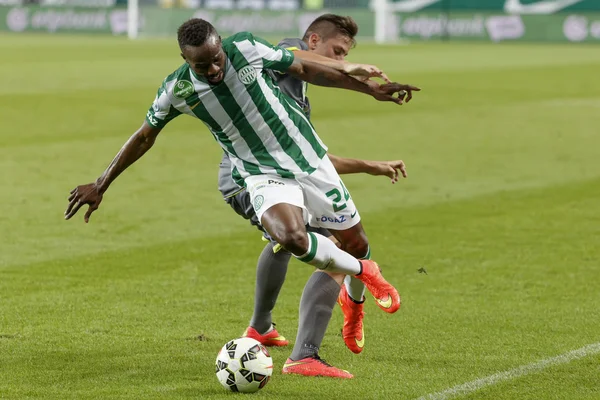 Ferencvaros vs. fotbalové ligy banka otp haladas zápas — Stock fotografie