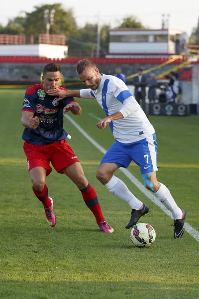 MTK vs. Nyiregyhaza OTP Banco Liga jogo de futebol — Fotografia de Stock