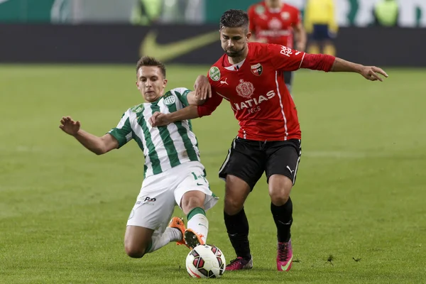 Ferencvaros vs. PMFC-MATIAS OTP Bank League partido de fútbol — Foto de Stock