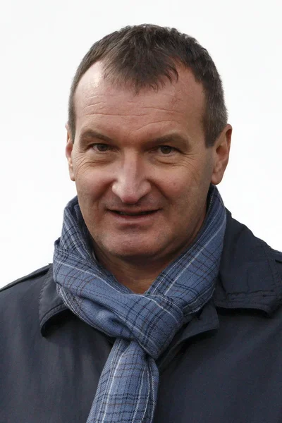 BUDAPEST, HUNGARY - JULY 24, 2014: Head Coach Of FTC, Thomas Doll During Ferencvarosi  TC Vs. HNK Rijeka UEFA EL Football Match At Puskas Stadium On July 24, 2014  In Budapest, Hungary.