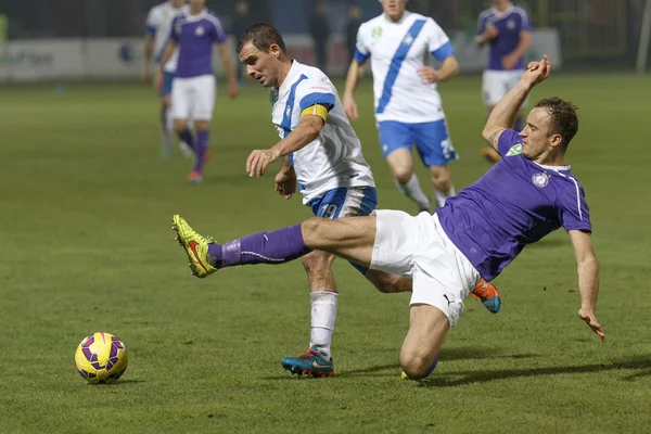 MTK vs. Ujpest OTP Bank League football match — Stock Photo, Image