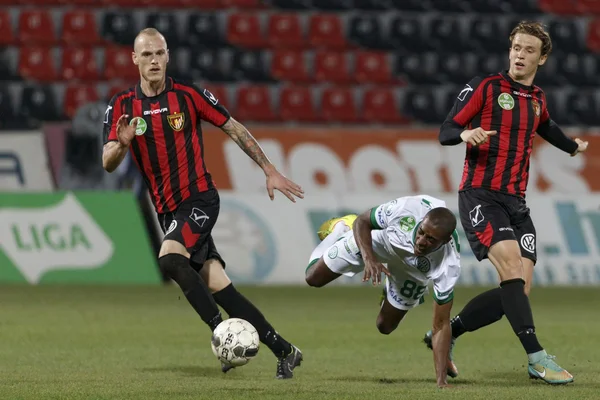 Honved vs. Ferencvarosi TC OTP Bank League football match — Stock Photo, Image