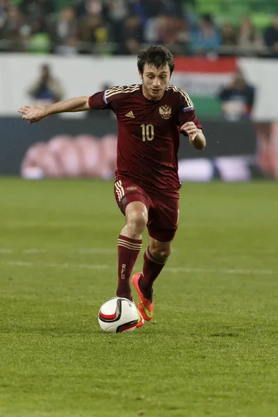 Hungary vs. Russia friendly football match — Stock Photo, Image