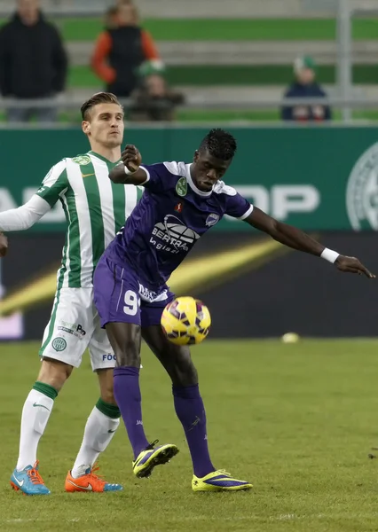 Ferencvaros vs. Kecskemet OTP Bank League football match — Stock Photo, Image