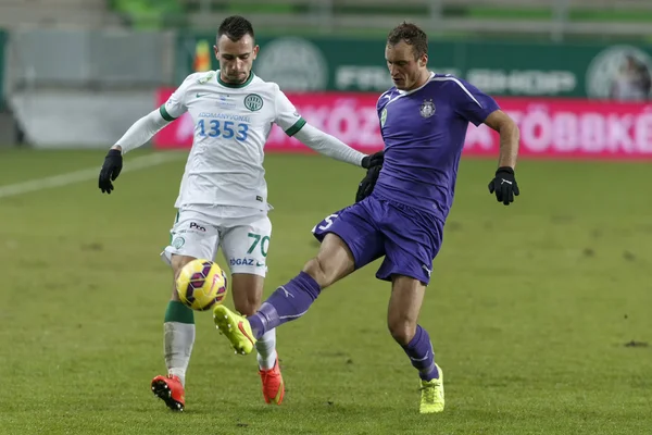 Ferencvaros vs Ujpest Lig Kupası futbol maçı — Stok fotoğraf