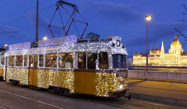 Budapeşte'de hafif tramvay - Stok İmaj