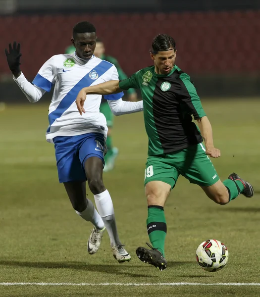 MTK vs. Paksi FC OTP Bank League partido de fútbol — Foto de Stock