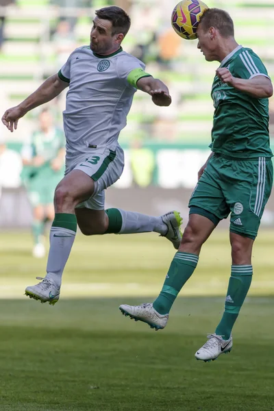 Ferencvaros vs. Gyori ETO OTP Bank League football match — Stock Photo, Image