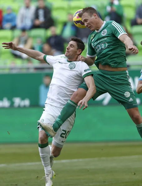 Ferencvaros vs. gyori eto otp bank liga fotbal zápas — Stock fotografie